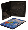 Double Ultra Slim DVD case Glossy Black (7mm)
